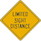 Vulcan Signs - W14-4 - Limited Sight Distance