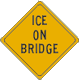 Vulcan Signs - W35-1- Ice On Bridge Sign