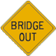 Vulcan Signs - W36-3 - Bridge Out Sign