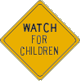 Vulcan Signs - W41-4a - Watch For Children Sign