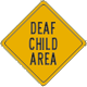 Vulcan Signs - W41-4d - Deaf Child Area Sign