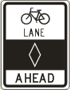 Vulcan Signs - R3-16 - Bicycle Lane Ahead Sign
