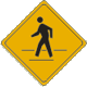 Vulcan Signs - W11A-2 - Pedestrian Crossing Sign