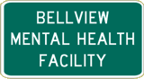 Vulcan Signs - Traffic Generator Signs - Bellview Mental Health Facility Sign